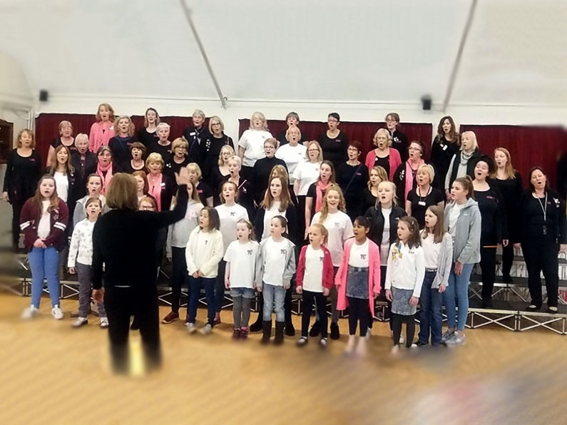 Junior Fr Choir with Fascinating Rhythm Chorus Eisteddfod 2017
