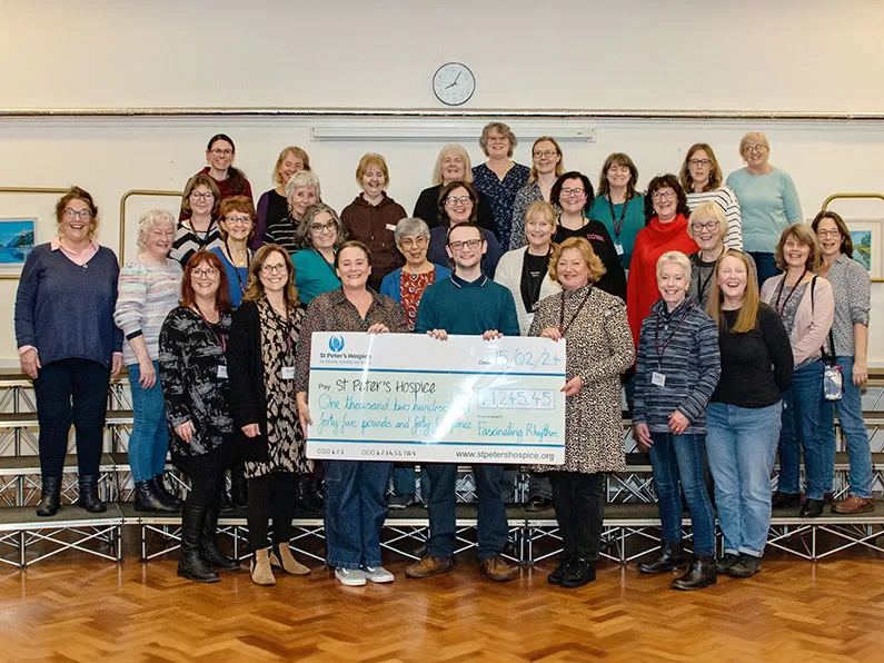 Fascinating Rhythm raise over £1200 for St Peter’s Hospice Bristol