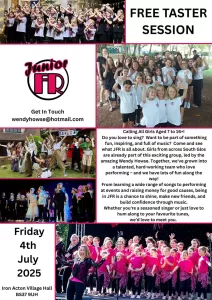 Junior Fr Free Taster Session Poster